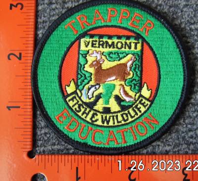 Vermont Trapper Education Patch